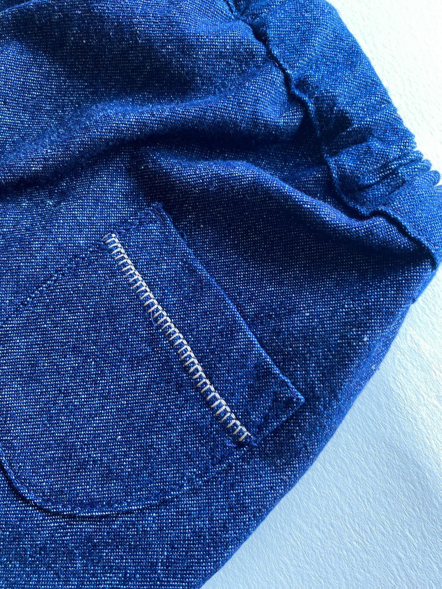 Denim harem pants
