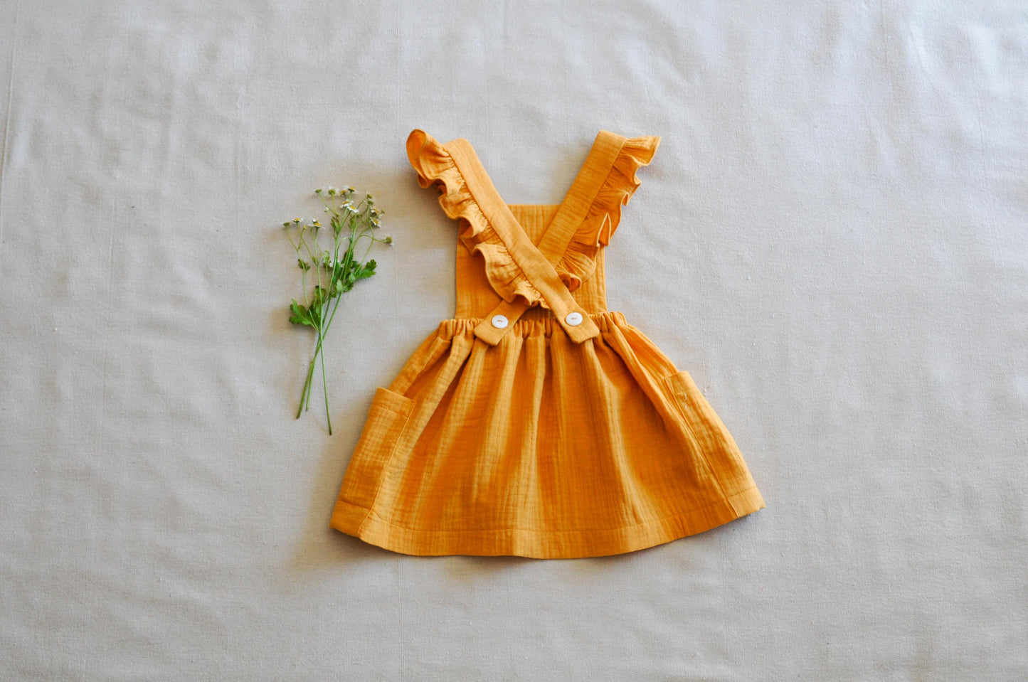 Leah pinafore dress