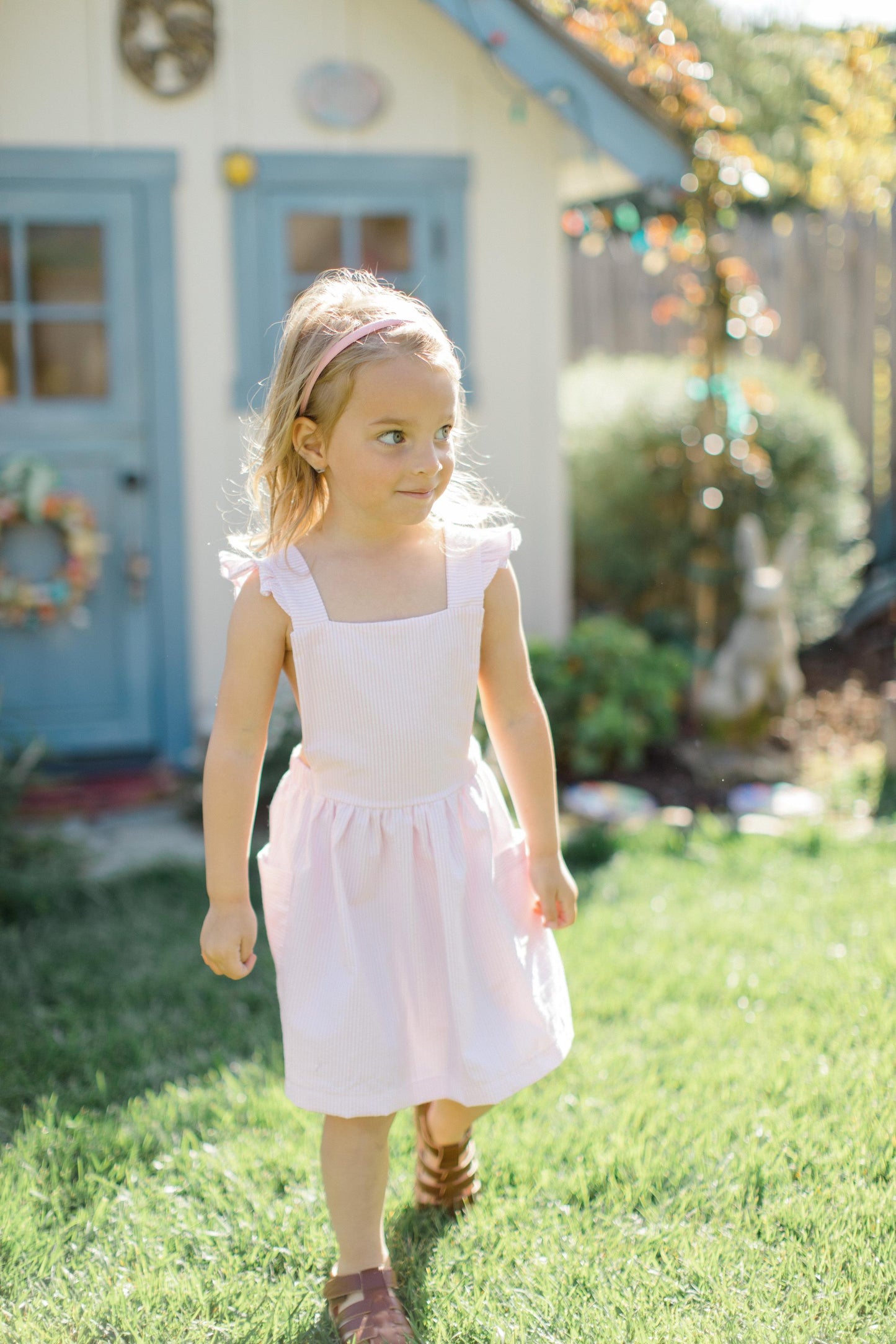 Leah pinafore dress