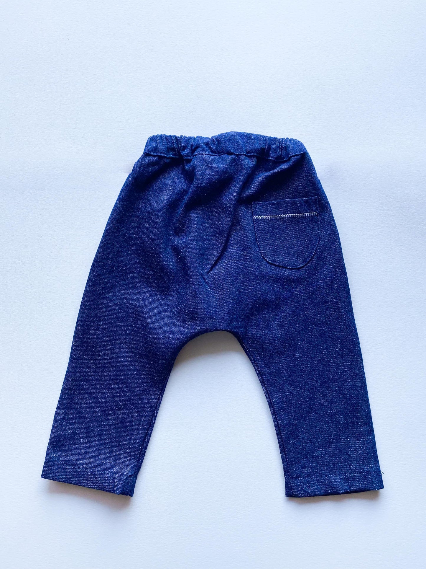 Denim harem pants