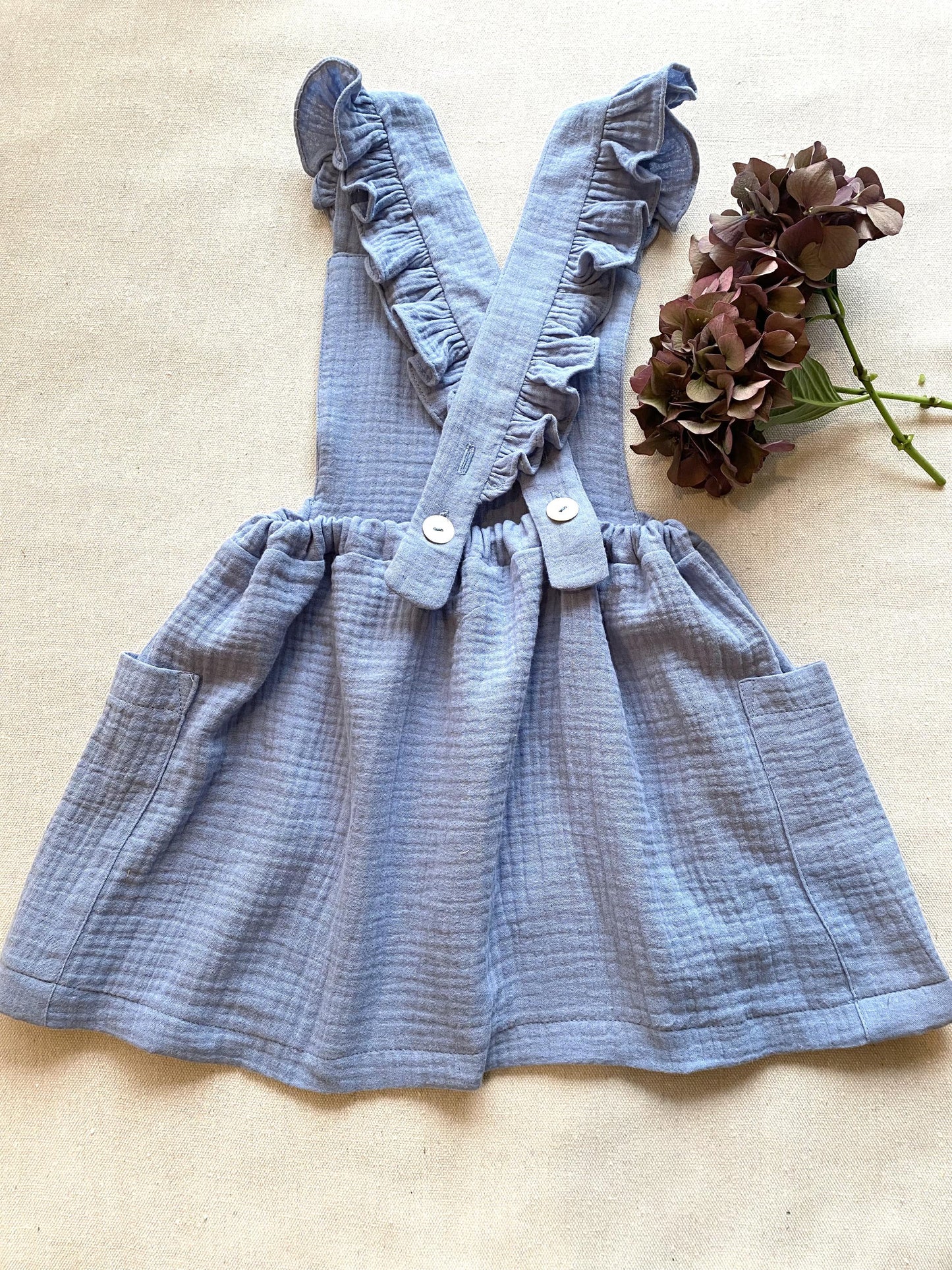 Leah pinafore dress